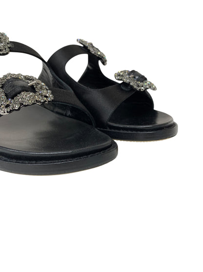 マノロブラニク STURLUSHANGI サンダル 38 ブラック ハンギシ ITMICIOS5RAS