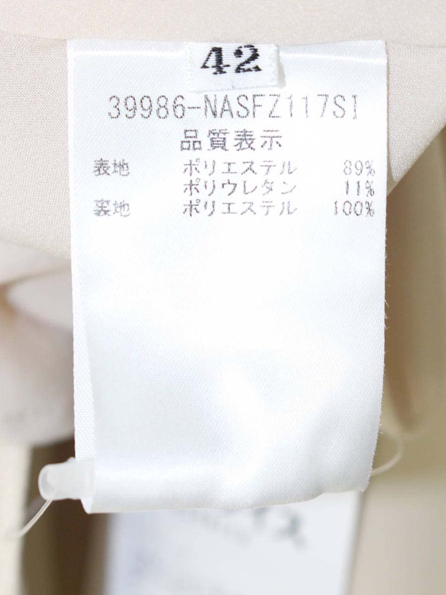 フォクシーニューヨーク 39986 スカート 42 ベージュ タックフレア ITIVTQHT8VK8