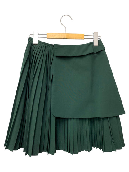 アディアム Nana Skirt 44006 スカート 0 グリーン プリーツ ITAH8GW57SLY
