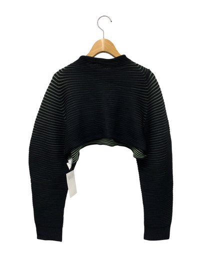 イッセイミヤケ IM43KKN258 ニット 2 ブラック ボトルネック クロップド ITPPG07GRSWM 【SALE】