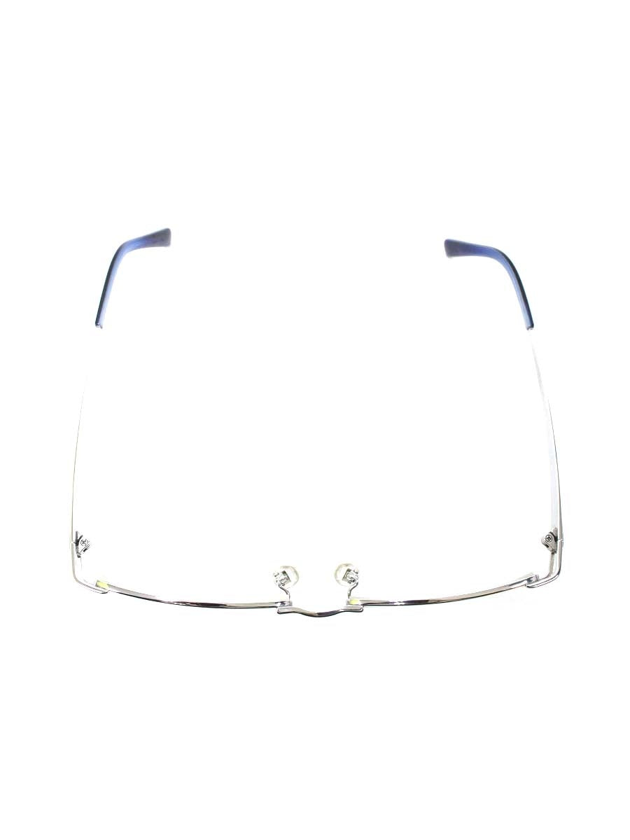 ポリス VPL174J メガネ シルバー/ブルー メタルフレーム ハーフリム スクエア ITZI4DKLWRXO