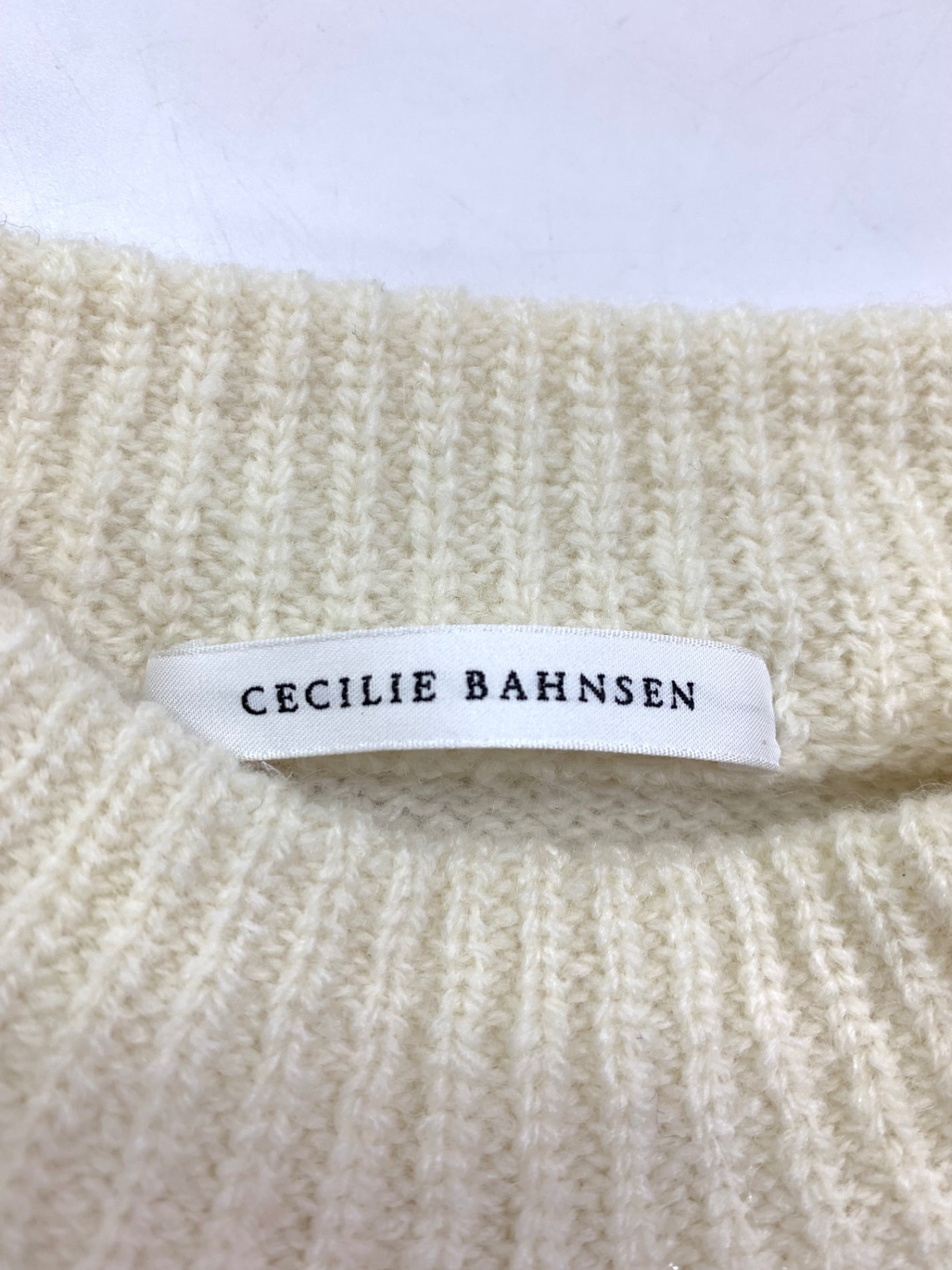 セシリーバンセン UBERTA PULLOVER 6513-343-1113 ニット アイボリー ITVTT41FBJ6S