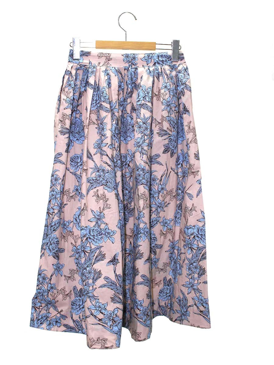 バグッタ ボタニカル柄スカート ALY12690 S ピンクベージュ/ブルー ITPJLW0BLXHU 【SALE】