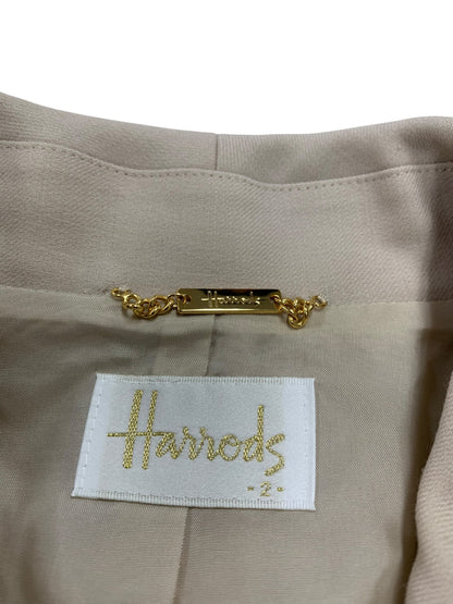 ハロッズ 15500231 ジャケット 2 ベージュ ロゴ ステッチ IT8V2PHSZNQ1