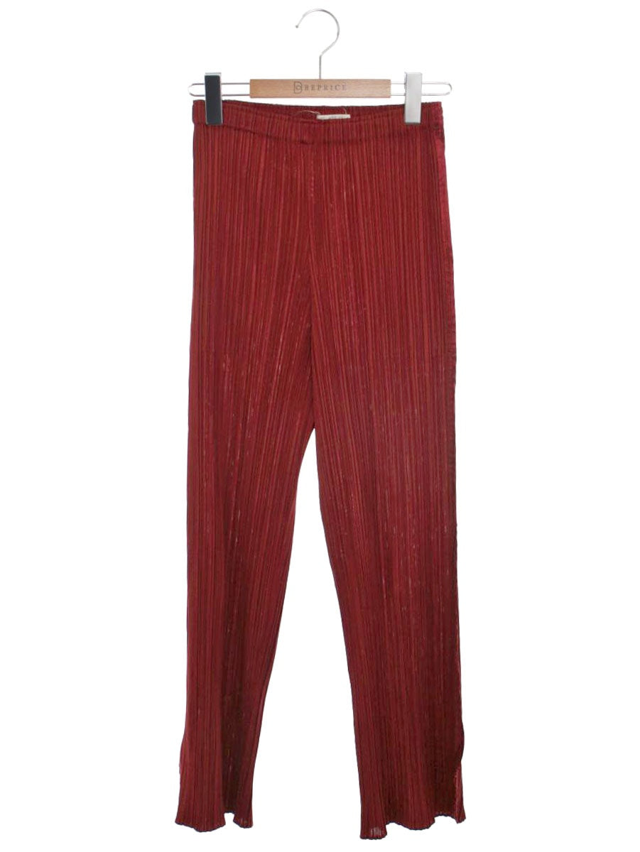 プリーツプリーズイッセイミヤケ PP93-JF452 パンツ 1 レッドブラウン プリーツ ITZUMBKN9JKD