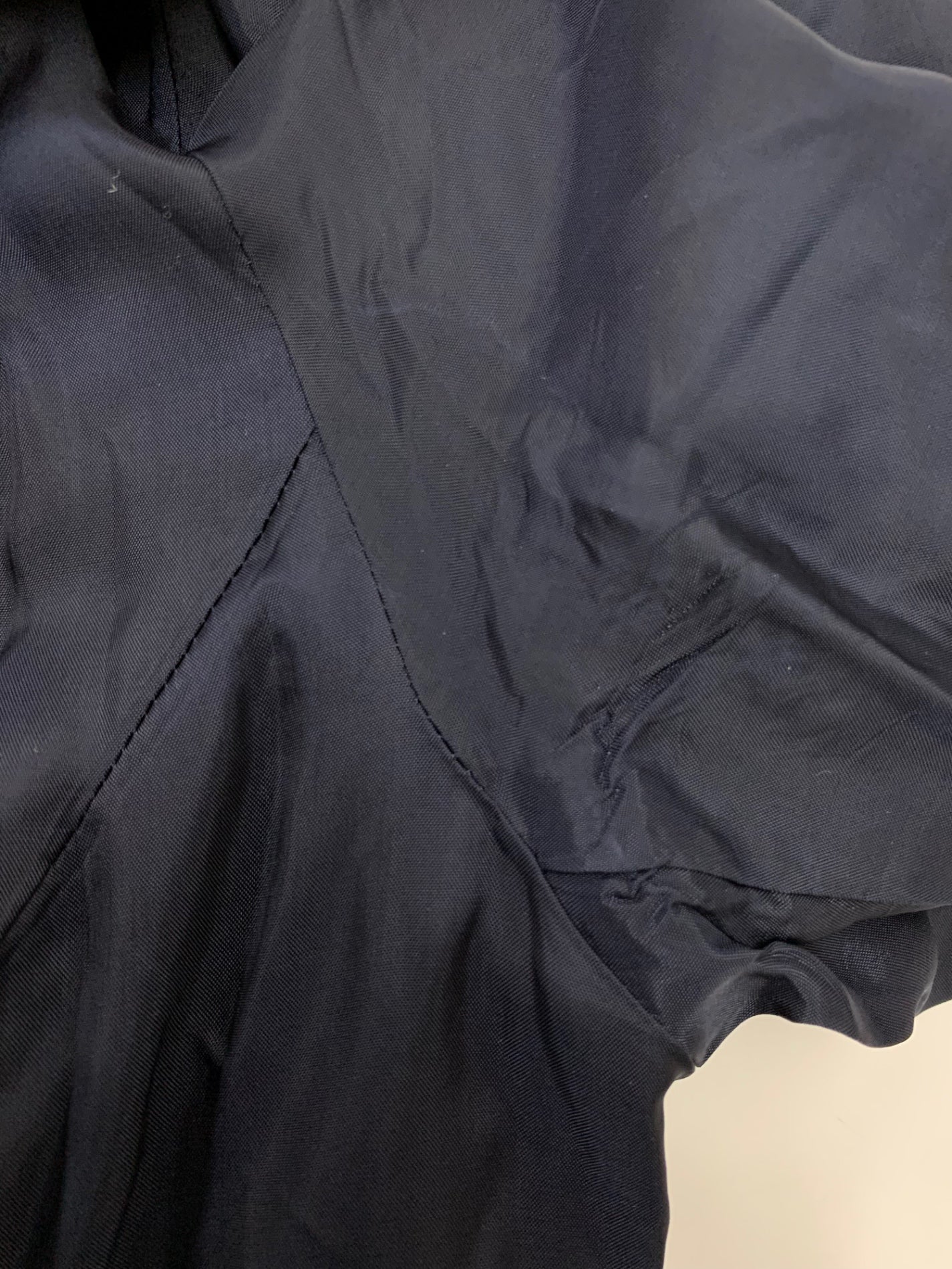 エムズグレイシー 819104 コート 40 ネイビー ステッチ フリル リボンベルト付き ITHIDSMRCPJM