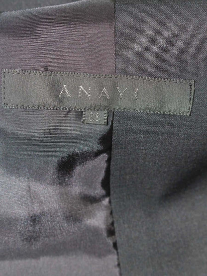 アナイ 10311-15-63-380 ノーカラージャケット 38 ネイビー ITCOFOAD7OPG