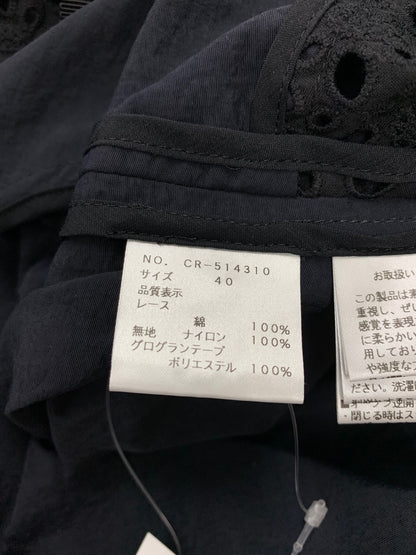 エムズグレイシー 514310 アウター 40 ネイビー レース フード 花 IT4WW1TTSBAU 【SALE】