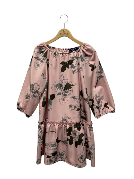 エムズグレイシー  410506 トップス 40 ピンク ローズプリント フリル ITEMS8C37TID