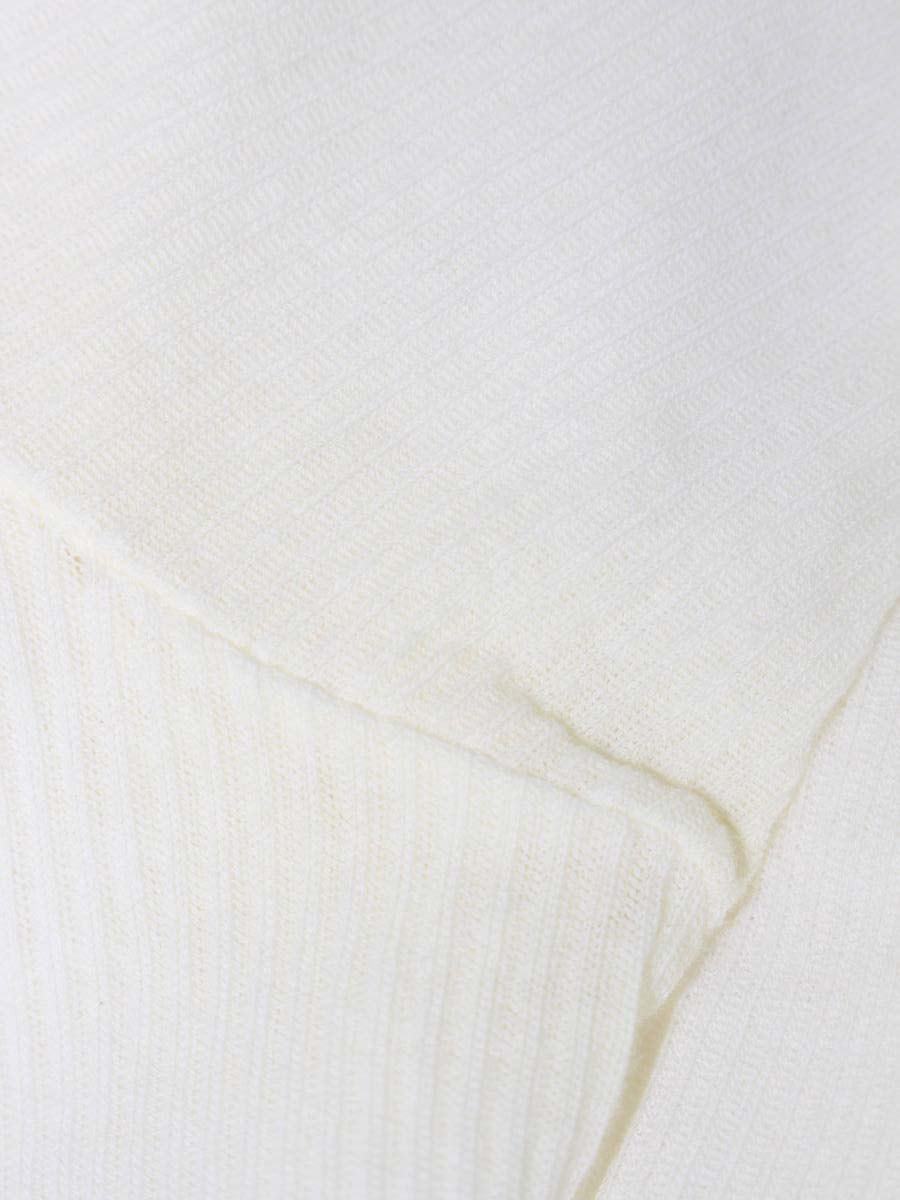 イッセイミヤケ IM61-JK112 ニットトップス M アイボリー 半袖 ITWIULXTJNG2