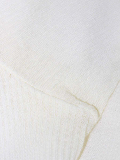 イッセイミヤケ IM61-JK112 ニットトップス M アイボリー 半袖 ITWIULXTJNG2