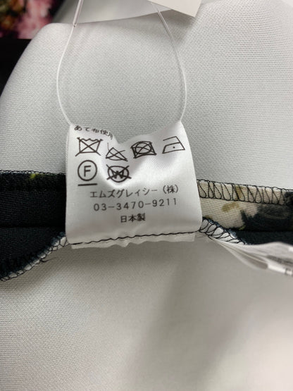 エムズグレイシー インクジェットフラワープリントドレス 111501 ワンピース 38 ブラック ITQ0CAM0ZRLA