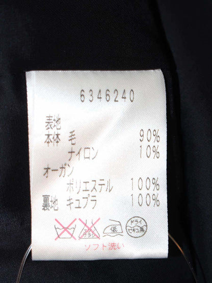 ルネ 6346240 ワンピース 36 ネイビー フロントジップ ティアード IT3VERB2YAAW