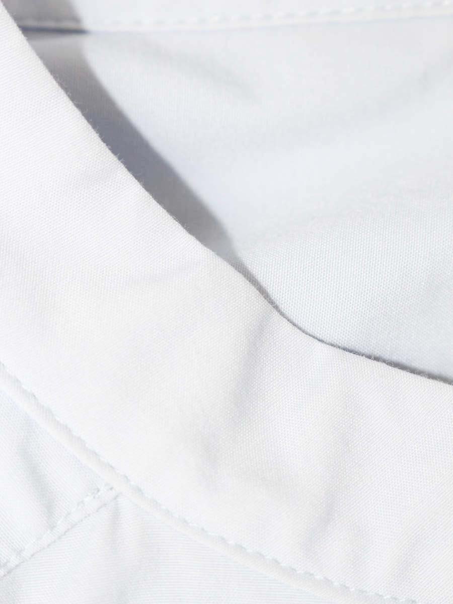 ソージュ S-00-SB-060 ブラウス M ブルー バンドカラー ロング シャツ ITTV32IFW71C