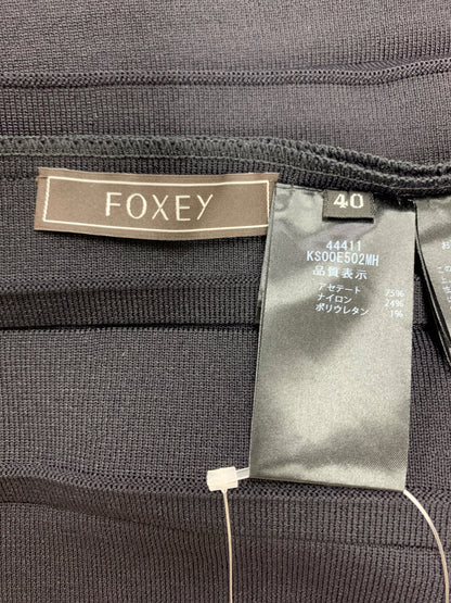 フォクシーブティック Knit Dress Cecile 44411 ワンピース 40 ブラック ニット ストレッチ ITIQENEJDWWW