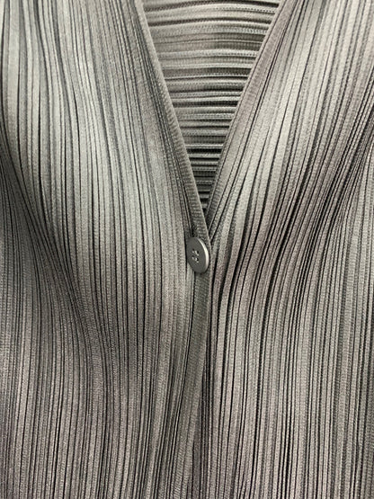 プリーツプリーズイッセイミヤケ PP83-JO222 カーディガン 3 ブラック ITL0XBNHEEQ0