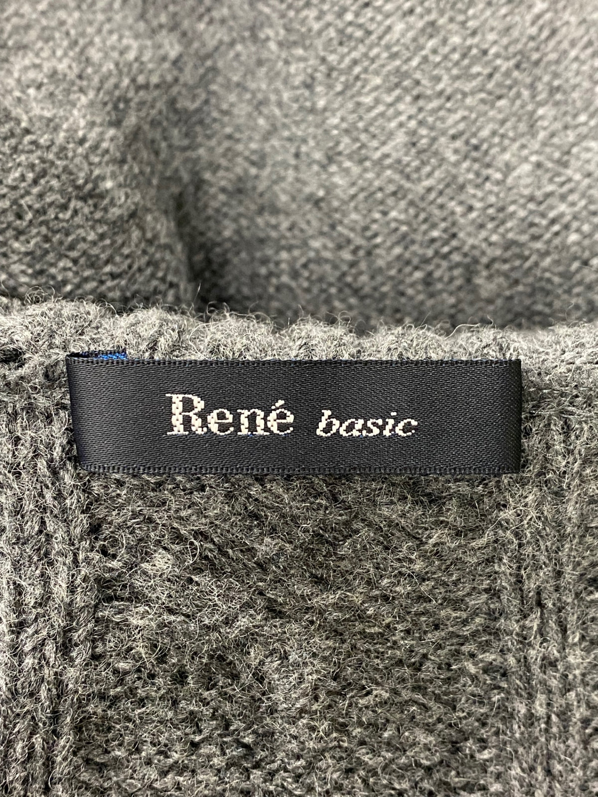 ルネ basic 5042070 ワンピース 34 グレー ニット カシミヤ混 ITPO3T3LNWEV