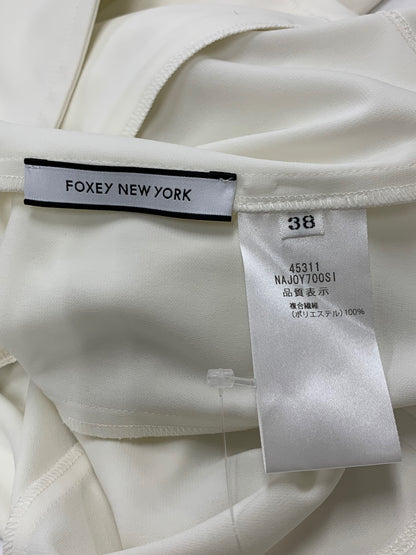 フォクシーニューヨーク Tresor トレゾール 45311 カーディガン 38 ホワイト ジップアップ フード ITG8G4TXHCR8