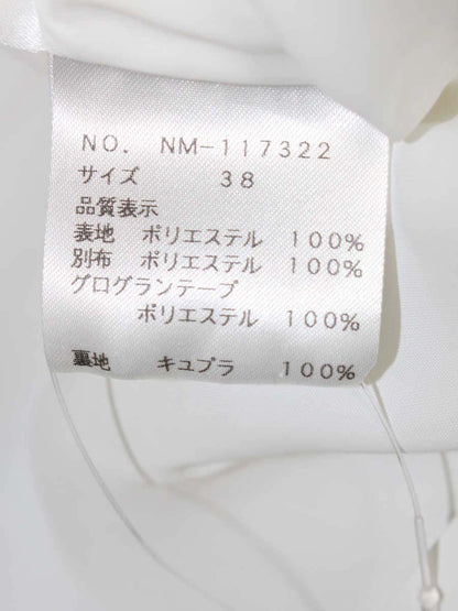 エムズグレイシー モチーフプリントスカート 117322 38 ホワイト IT2NU7218XZY