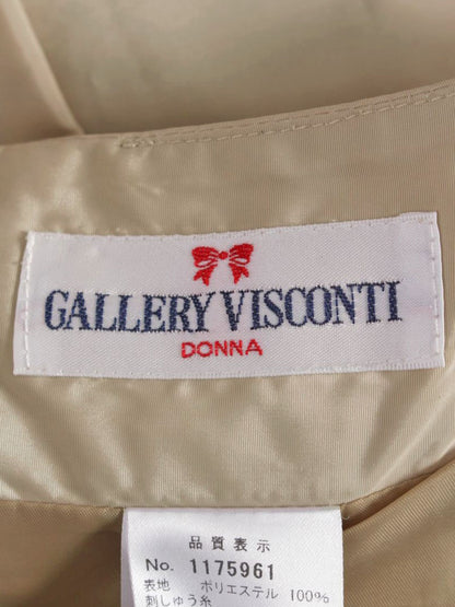 ギャラリービスコンティ 1175961 スカート 2 ベージュ 花柄 刺繍 IT75HAPD0JS8 【SALE】