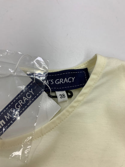 エムズグレイシー 515503 カットソー 38 アイボリー フリル パフスリーブ ITR158HNQHII