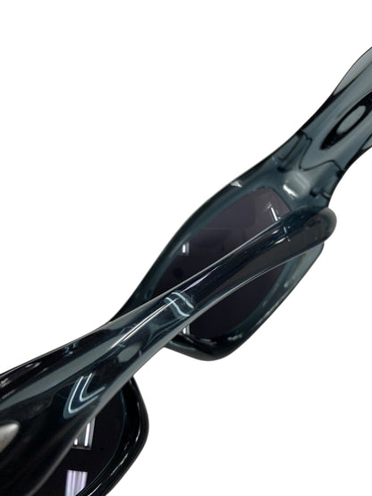 オークリー モンスタードッグ サングラス ブルー USA製 クリア セルフレーム フルリム ITWYHFF0FBRC