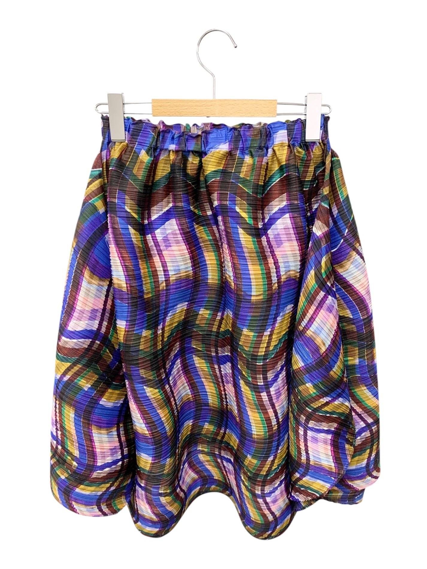 プリーツプリーズイッセイミヤケ Stratum Check Bounce Skirt PP83-JG673 スカート 3 マルチカラー IT5E0X9XWB8O