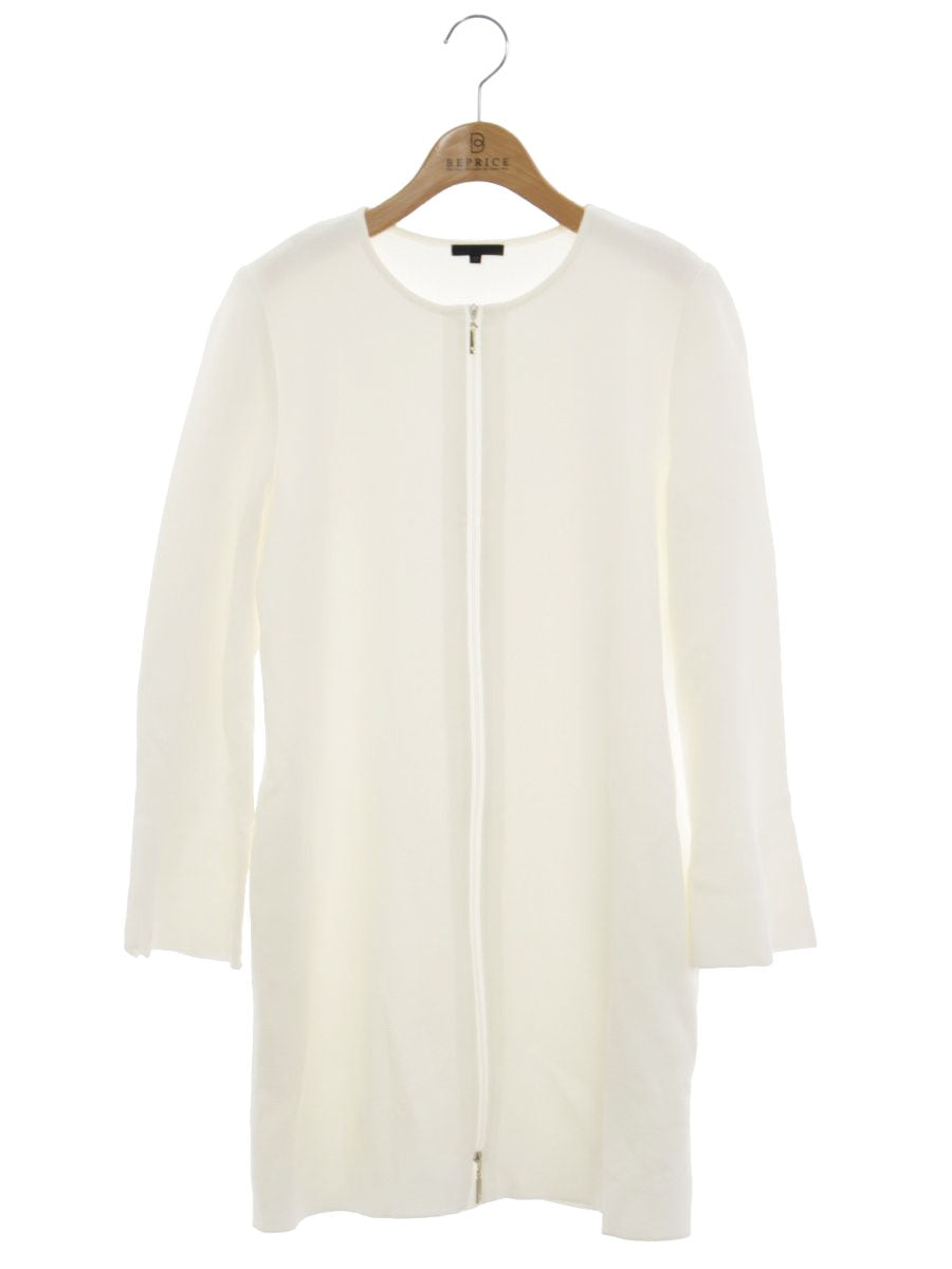 トゥービーシック W5F01-112-02 チュニック 40 ホワイト ニット センタージップ ITN1GLPNXCRC