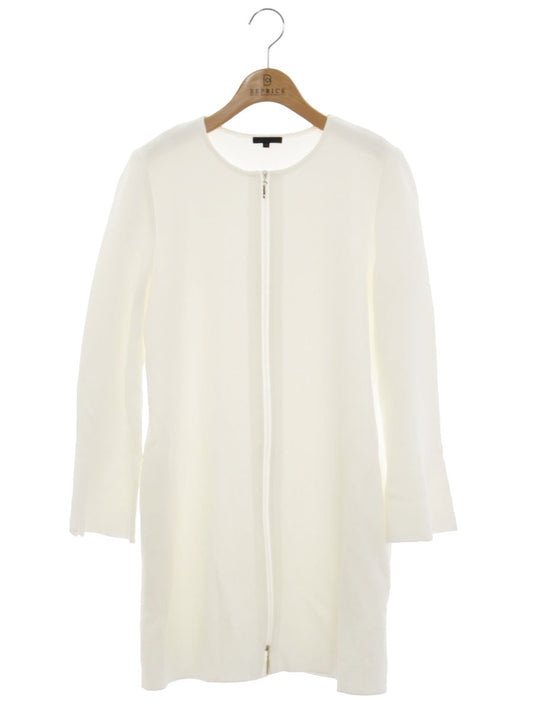 トゥービーシック W5F01-112-02 チュニック 40 ホワイト ニット センタージップ ITN1GLPNXCRC