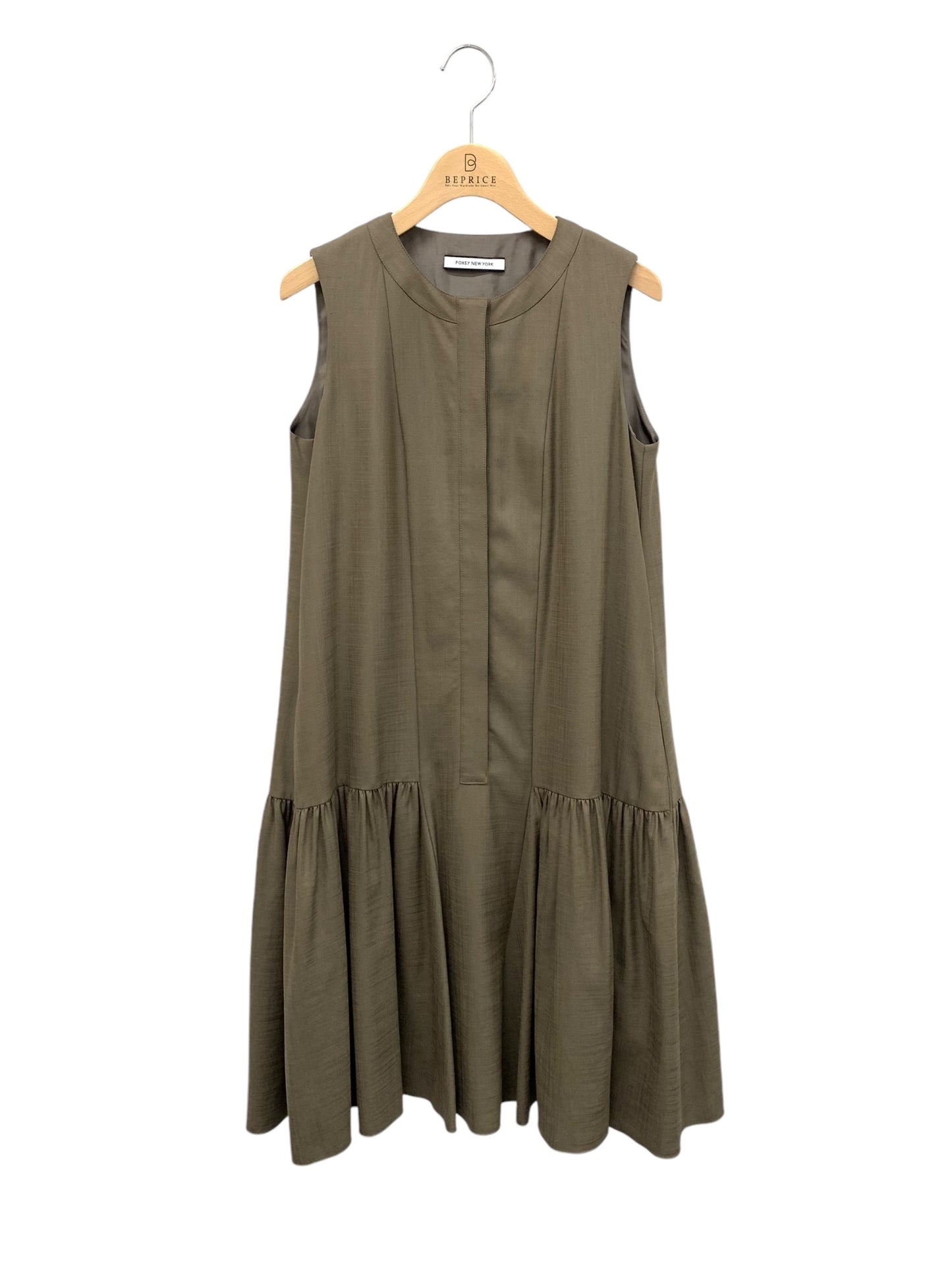 フォクシーニューヨーク Sleeveless Flare Tunic 35954 ワンピース 38 ブラウン ITWN70H5A0O2