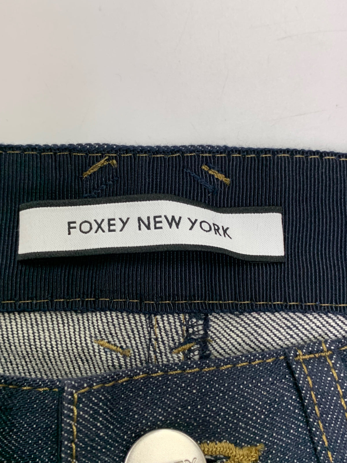 フォクシーニューヨーク コットンBLEND 35806 デニムパンツ 38 ネイビー 2018年増産品 ITIYTF3RSXAC