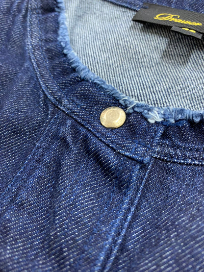 ドゥロワー PRE コットンシルク 65262991548 デニムワンピース 38 ネイビー ITQNG88PLMKG