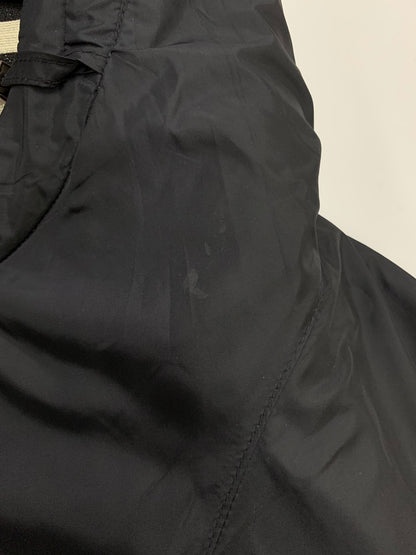 エスマックスマーラ コート 42 ブラック ストライプ リバーシブル ラメ フード ITW11WR4BDPH