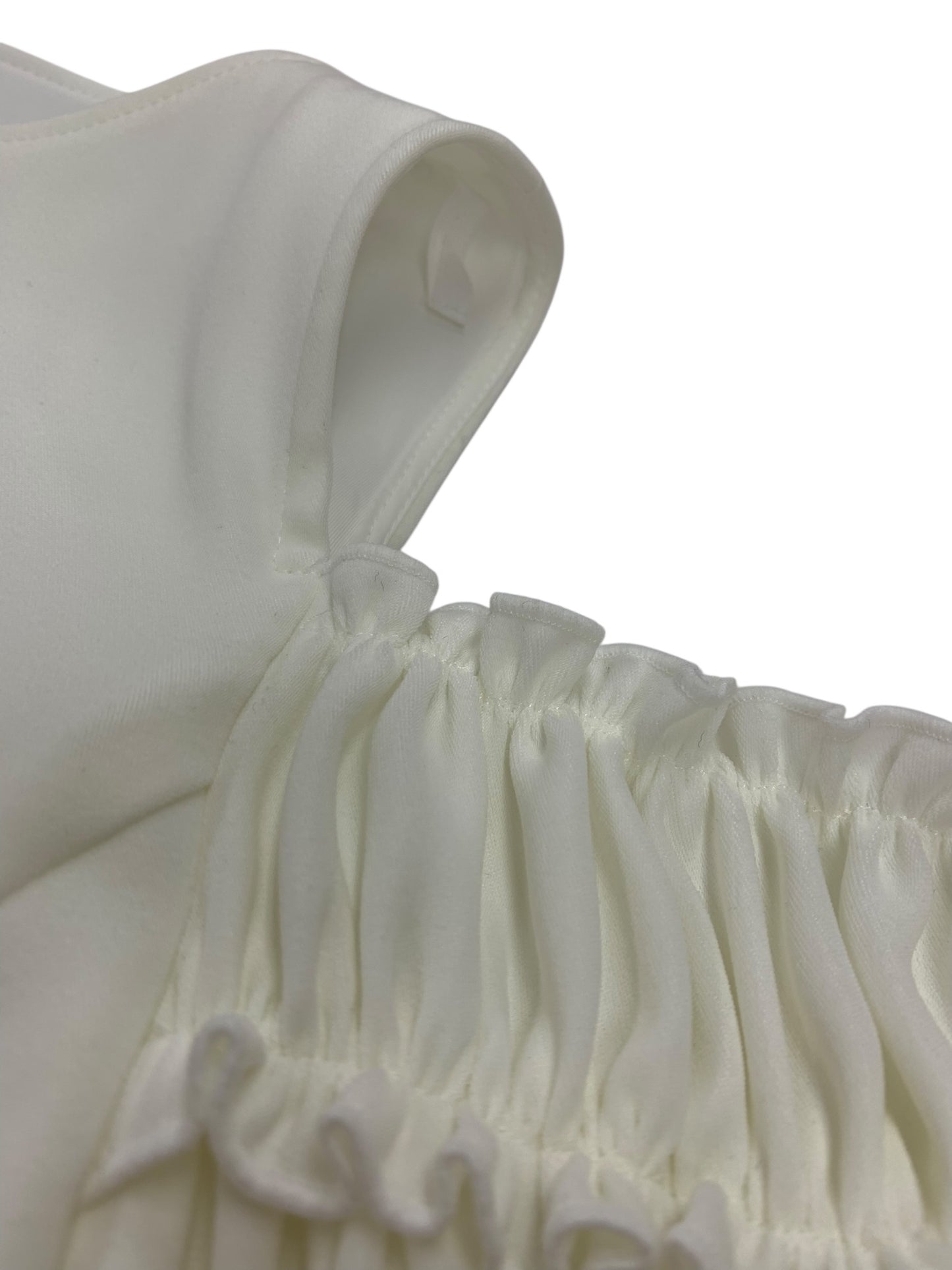 アディアム Ania Top 44772 トップス 0 ホワイト アニアトップ フリル ITAICVBYFQ6W 【SALE】