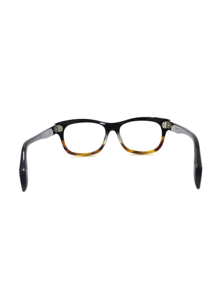 杉本圭(スギモトケイ) KS-22 メガネ ブラック/ブラウン セルフレーム スクエア 太セル ITYIJAKP1TFC