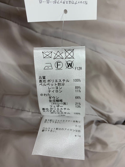 トッカ CWTOKW0505 ダウンコート 6 ピンク ベルベット フェイクファー フード ITGU3NJF6KJU