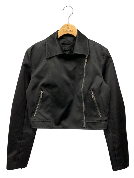 フォクシーブティック 39141 ジャケット 38 ブラック ライダース シルク混 キュプラ混 IT9275NUBGM4