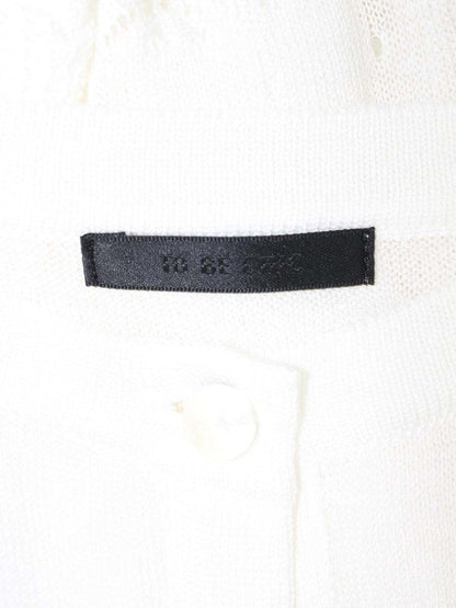 トゥービーシック W5F06-351-02 カーディガン 42 ホワイト ロング レース調 IT7VXZPE9YD4 【SALE】