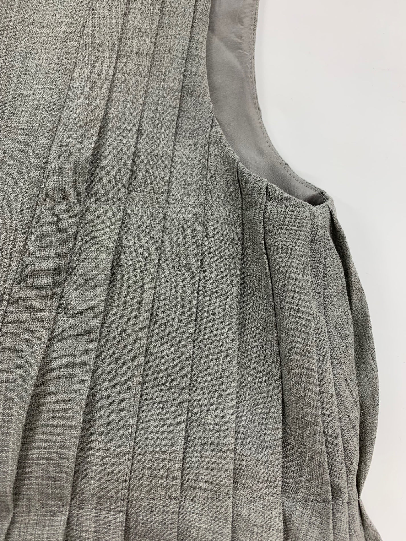 フォクシーブティック Side Pleat Dress 44690 ワンピース 42 グレー IT80QNMADUBG
