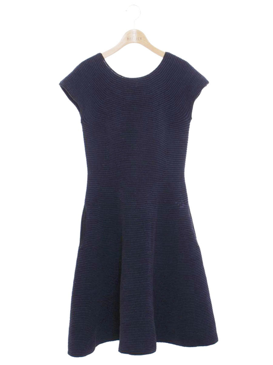 フォクシーブティック Knit Dress Millie 35102 ワンピース 42 ネイビー ITQMDUEBPX4G