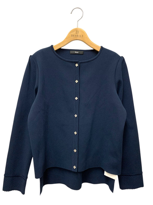 ルネ 5412050 カーディガン 38 ネイビー ラインストーンボタン IT8FC1V4SOM6