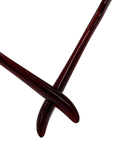 ソニアリキエル 66-0101 サングラス ワインレッド メタルフレーム ハーフリム オーバル ITG0QVNOVPT7