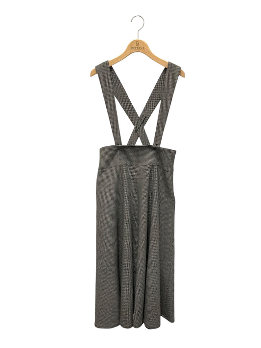 エムズグレイシー 317706 スカート 38 ブラック チェック ウール ITGXFXR4IF9M