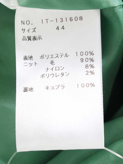 エムズグレイシー 131608 ワンピース 44 グリーン ニット袖 IT4CU13PSPQG