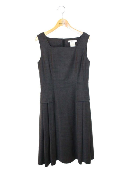 ルネ ワンピース 36 グレー ノースリ タックフレア ITI9EACPRP5M