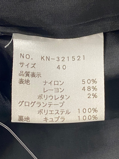 エムズグレイシー 321521 40 ブラック リボン付き半袖ワンピース バルーン ITUB086WV832