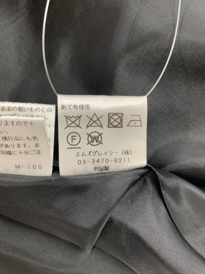 エムズグレイシー 011113 ワンピース 38 ブラック フラワーモチーフ カットワーク ボンディング IT8XP0IQCGJC