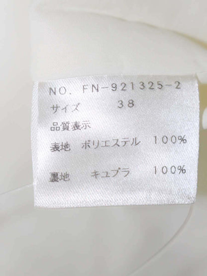 エムズグレイシー 921325 ワンピース 38 ホワイト フラワーモチーフ ITCNK84WX3LO