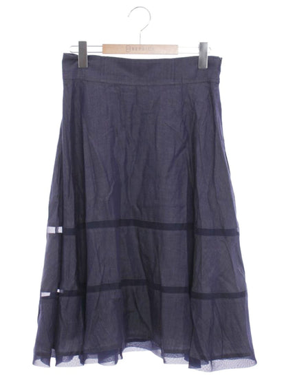 トゥービーシック W5S15-772-29 スカート 42 ネイビー デニムライク IT74H65A2KXK