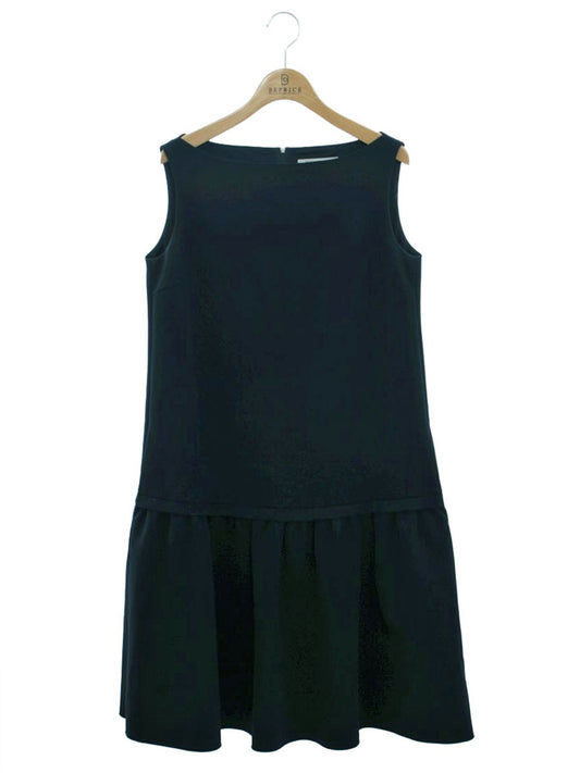 フォクシーニューヨーク 38959 ワンピース 40 ネイビー ギャザー IT6KEIWDP5MI